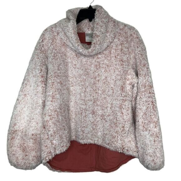 Lululemon Heathered Copper Clay Warmth Restore Sherpa Oversized Pullover M/L - Picture 2 of 11